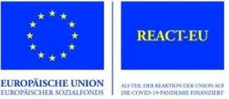 Logo Europäische Union und React-Eu