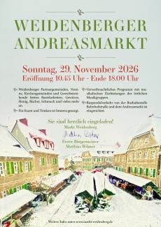 Andreasmarkt in Weidenberg